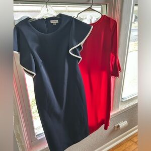 Lot of 2! Calvin Klein Sheath Dresses Size 10